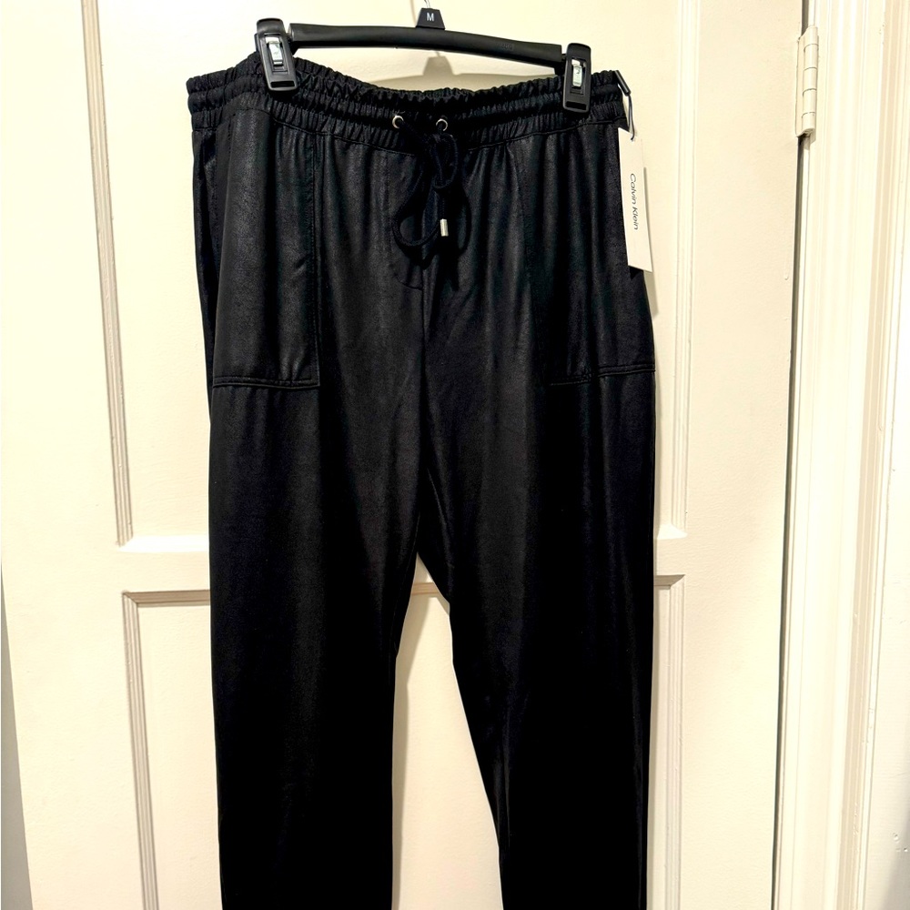 NWT Calvin Klein black joggers